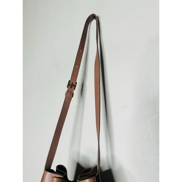 MANSUR GAVRIEL Hazelnut Brown Tan Cowhide Leather Soft Mini Bucket Bag - Picture 5 of 11